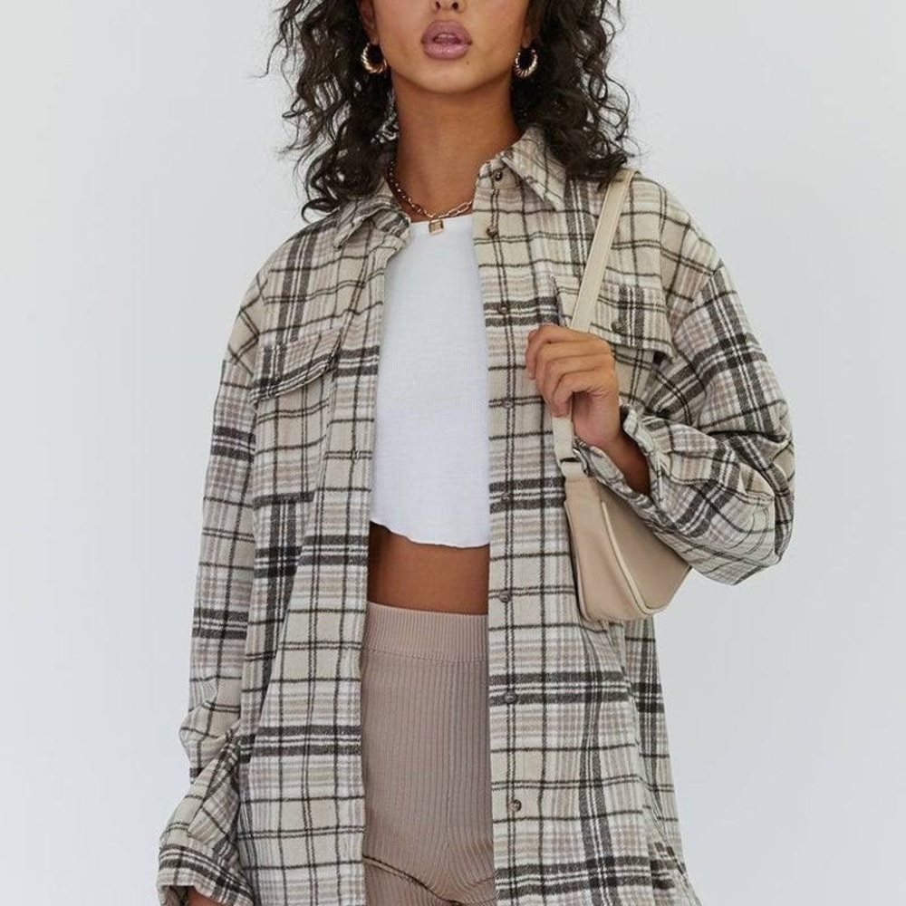 Willa Shirt Beige Princess Polly
